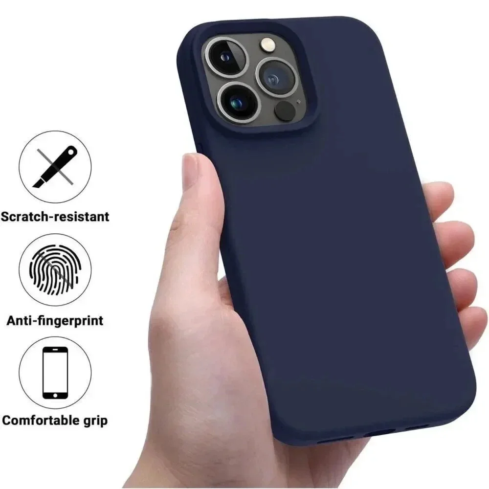 OTOFLY Designed for iPhone 14 Pro Case, Silicone Shockproof Slim Thin Phone Case